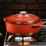 6QT cast iron enamel casserole