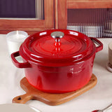 JOZO classic enamelled cast iron casserole