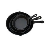 6 ", 8 ", 10 "cast iron skillet