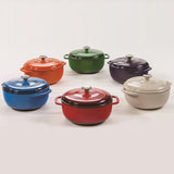 6QT cast iron enamel casserole